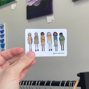 Fashion friends vinyl sticker